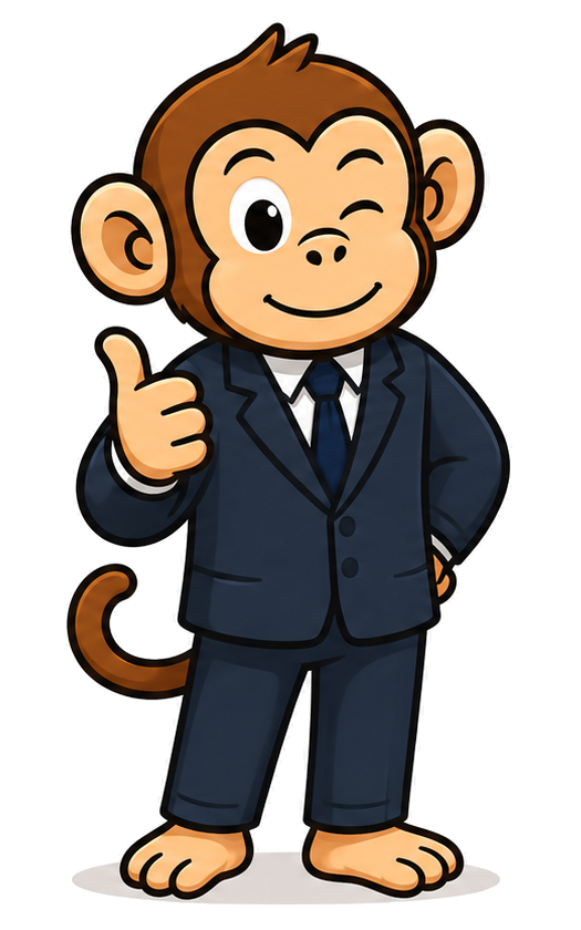 PriceMonkey thumbs-up mascot